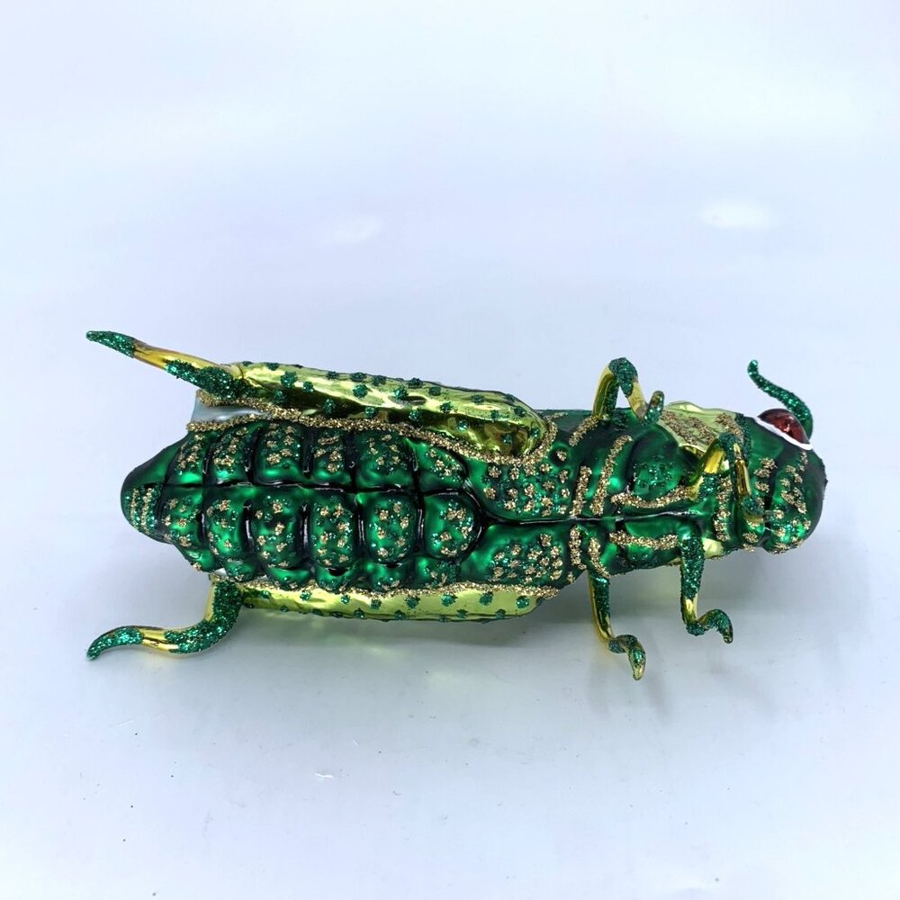 Whitehurst Grasshopper Hand Blown Fantasy Glass Ornament 5.75" Boxed Vtg Imports - Picture 10 of 13